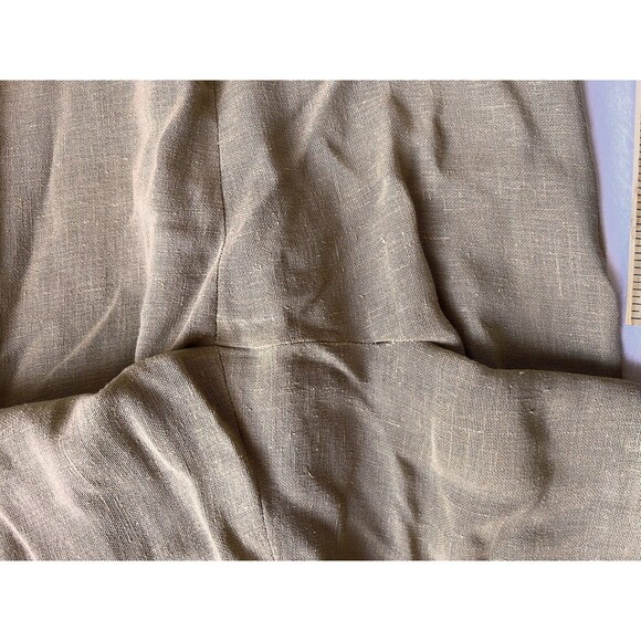 Akris Linen Pants Tan Switzerland Size 10 Wide Leg - Picture 14 of 15